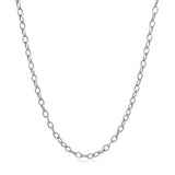 2.5mm 14k White Gold Pendant Chain with Textured Links - Premium Chains - Just $404.99! Shop now at Pulse Designer Fashion