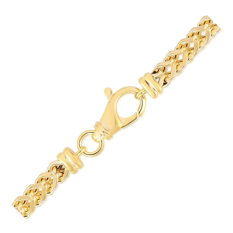 3.9mm 14k Yellow Gold Square Franco Chain - Premium Chains - Just $3053.99! Shop now at Pulse Designer Fashion