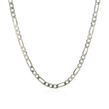 3.0mm 14k White Gold Solid Figaro Chain - Premium Chains - Just $1089.99! Shop now at Pulse Designer Fashion