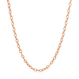 2.5mm 14k Rose Gold Pendant Chain with Textured Links - Premium Chains - Just $350.99! Shop now at Pulse Designer Fashion