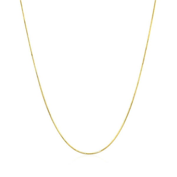 14k Yellow Gold Round Snake Chain 0.7mm - Premium Chains - Just $339.99! Shop now at Pulse Designer Fashion