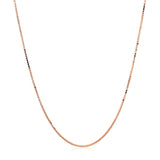 14k Rose Gold Adjustable Box Chain 0.7mm - Premium Chains - Just $348.99! Shop now at Pulse Designer Fashion