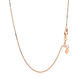 14k Rose Gold Adjustable Box Chain 0.7mm - Premium Chains - Just $348.99! Shop now at Pulse Designer Fashion