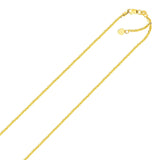 10k Yellow Gold Adjustable Sparkle Chain 1.5mm - Premium Chains - Just $340.99! Shop now at Pulse Designer Fashion