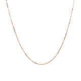 14k Rose Gold Classic Box Chain 0.6mm - Premium Chains - Just $165.99! Shop now at Pulse Designer Fashion