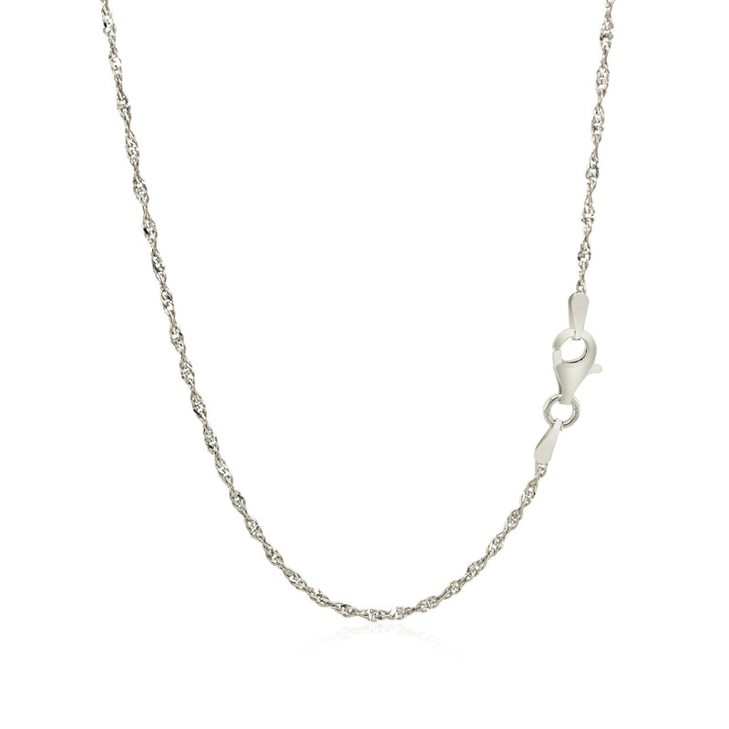 Sterling Silver 1.6mm Singapore Style Chain - Premium Chains - Just $25.99! Shop now at Pulse Designer Fashion