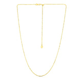 14k Yellow Gold Adjustable Sparkle Chain 1.5mm - Premium Chains - Just $475.99! Shop now at Pulse Designer Fashion