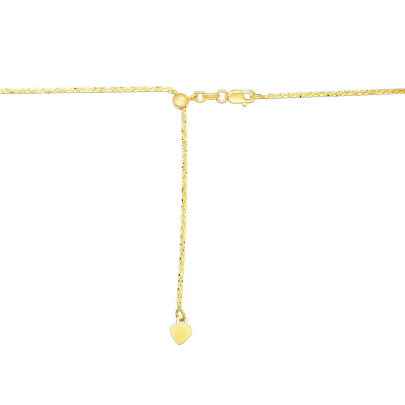 14k Yellow Gold Adjustable Sparkle Chain 1.5mm - Premium Chains - Just $475.99! Shop now at Pulse Designer Fashion