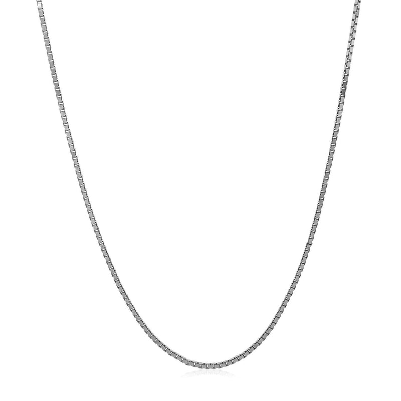 14k White Gold Adjustable Box Chain 1.1mm - Premium Chains - Just $614.99! Shop now at Pulse Designer Fashion