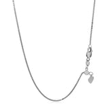 14k White Gold Adjustable Box Chain 1.1mm - Premium Chains - Just $614.99! Shop now at Pulse Designer Fashion