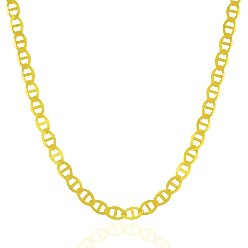 5.5mm 10k Yellow Gold Mariner Link Chain - Premium Chains - Just $1026.99! Shop now at Pulse Designer Fashion