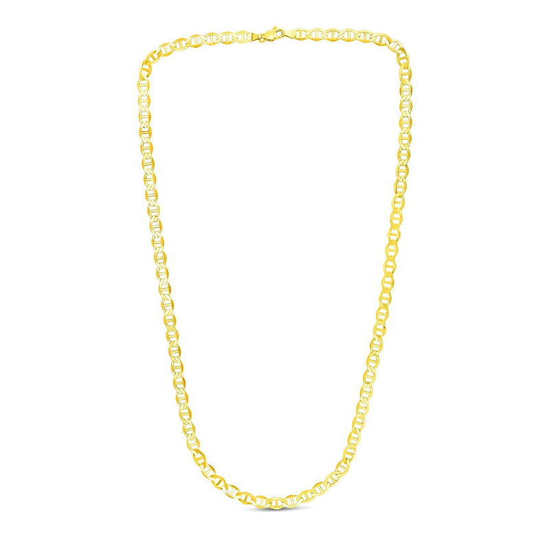 5.5mm 10k Yellow Gold Mariner Link Chain - Premium Chains - Just $1026.99! Shop now at Pulse Designer Fashion