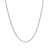 18k White Gold Round Wheat Chain 1.4mm - Premium Chains - Just $650.99! Shop now at Pulse Designer Fashion