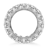 14k White Gold Round Diamond Decorated Eternity Ring - Premium Rings - Just $15035.99! Shop now at Pulse Designer Fashion