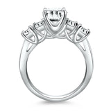 14k White Gold Five Stone Diamond Trellis Engagement Ring - Premium Rings - Just $4389.99! Shop now at Pulse Designer Fashion