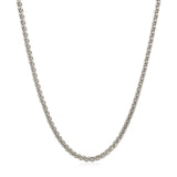 2.1mm 14k White Gold Round Wheat Chain - Premium Chains - Just $931.99! Shop now at Pulse Designer Fashion