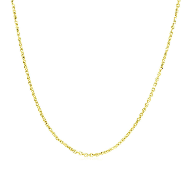 14k Yellow Gold Adjustable Cable Chain 0.9mm - Premium Chains - Just $420.99! Shop now at Pulse Designer Fashion