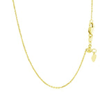 14k Yellow Gold Adjustable Cable Chain 0.9mm - Premium Chains - Just $420.99! Shop now at Pulse Designer Fashion