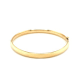 14k Yellow Gold Dome Design Polished Children's Bangle - Premium Bangles - Just $544.99! Shop now at Pulse Designer Fashion