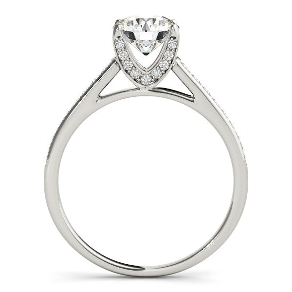 14k White Gold Diamond Engagement Ring With Cathedral Design (1 1/3 cttw) - Premium Rings - Just $11411.99! Shop now at Pulse Designer Fashion