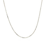 14k White Gold Diamond Cut Cable Link Chain 1.1mm - Premium Chains - Just $257.99! Shop now at Pulse Designer Fashion