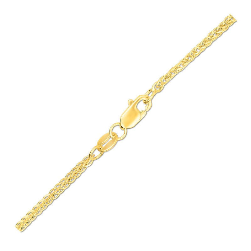 14k 1.8mm Yellow Gold Square Wheat Chain - Premium Chains - Just $534.99! Shop now at Pulse Designer Fashion