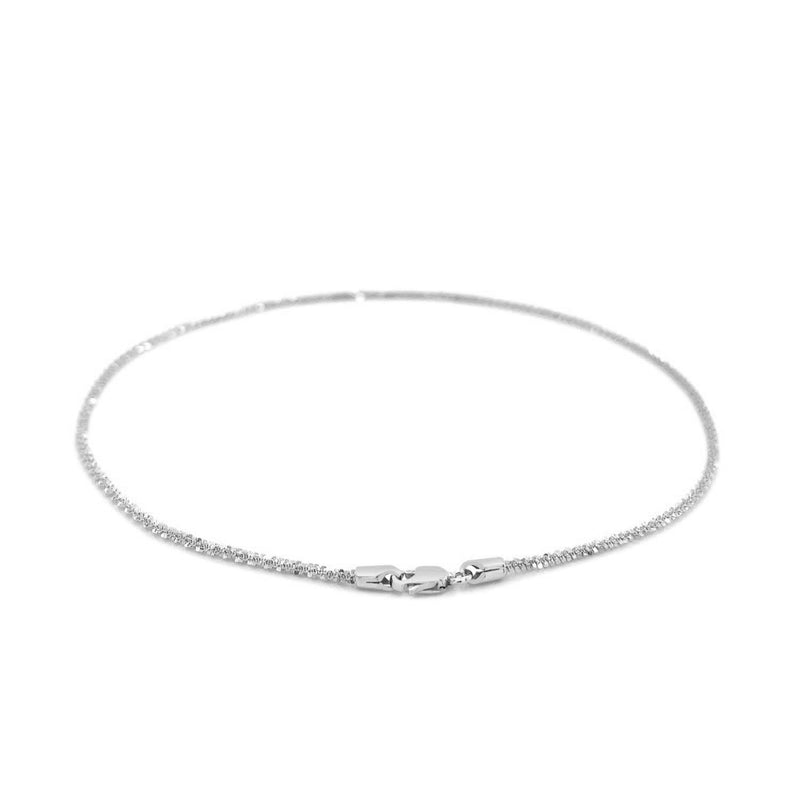 14k White Gold Sparkle Anklet 1.5mm - Premium Anklets - Just $315.99! Shop now at Pulse Designer Fashion