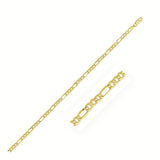 2.8mm 10k Yellow Gold Lite Figaro Chain - Premium Chains - Just $362.99! Shop now at Pulse Designer Fashion