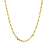 3.1mm 14k Yellow Gold Diamond Cut Cable Link Chain - Premium Chains - Just $1579.99! Shop now at Pulse Designer Fashion