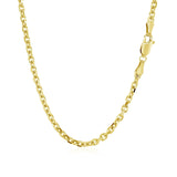 3.1mm 14k Yellow Gold Diamond Cut Cable Link Chain - Premium Chains - Just $1579.99! Shop now at Pulse Designer Fashion