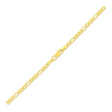 2.8mm 14k Yellow Gold Figaro Anklet - Premium Anklets - Just $432.99! Shop now at Pulse Designer Fashion