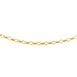 3.2mm 14k Yellow Gold Oval Rolo Bracelet - Premium Bracelets - Just $311.99! Shop now at Pulse Designer Fashion