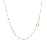 14k Yellow Gold Classic Box Chain 0.6mm - Premium Chains - Just $144.99! Shop now at Pulse Designer Fashion