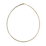 14k Yellow Gold Classic Omega Style Necklace (2 mm) - Premium Chains - Just $1146.99! Shop now at Pulse Designer Fashion