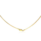 14k Yellow Gold Classic Omega Style Necklace (2 mm) - Premium Chains - Just $1146.99! Shop now at Pulse Designer Fashion