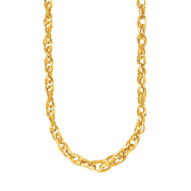 14k Yellow Gold Ornate Prince of Wales Chain Necklace - Premium Necklaces - Just $985.99! Shop now at Pulse Designer Fashion