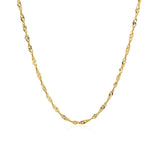 14k Yellow Gold Singapore Chain 1.7mm - Premium Chains - Just $370.99! Shop now at Pulse Designer Fashion