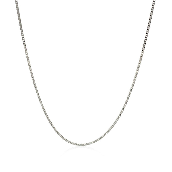 14k White Gold Gourmette Chain 1.0mm - Premium Chains - Just $257.99! Shop now at Pulse Designer Fashion