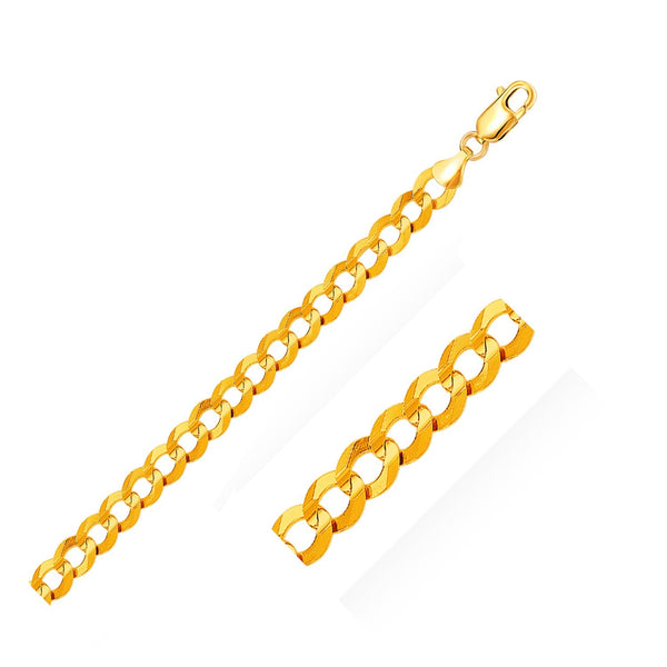 14k Yellow Gold Solid Curb Bracelet 10.0mm - Premium Bracelets - Just $2891.99! Shop now at Pulse Designer Fashion