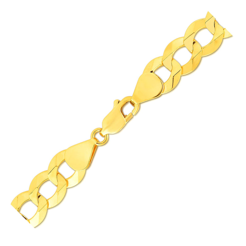 14k Yellow Gold Solid Curb Bracelet 10.0mm - Premium Bracelets - Just $2891.99! Shop now at Pulse Designer Fashion