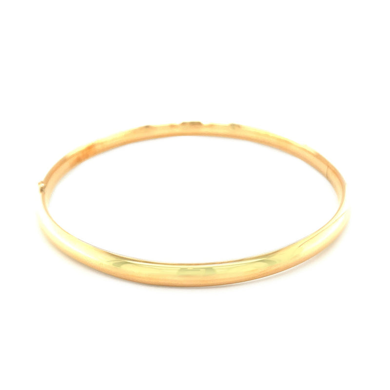 Classic Bangle in 14k Yellow Gold (5.0mm) - Premium Bangles - Just $824.99! Shop now at Pulse Designer Fashion