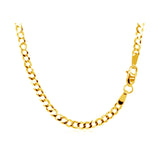 2.4mm 10k Yellow Gold Curb Chain - Premium Chains - Just $397.99! Shop now at Pulse Designer Fashion