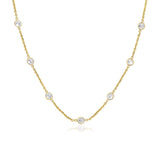 14k Yellow Gold CZ By the Yard Long Links - Premium Necklaces - Just $999.99! Shop now at Pulse Designer Fashion