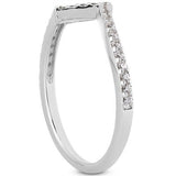 14k White Gold Fancy Zig Zag Pave Diamond Wedding Ring Band - Premium Rings - Just $1366.99! Shop now at Pulse Designer Fashion