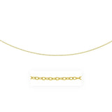 2.5mm 14k Yellow Gold Pendant Chain with Textured Links - Premium Chains - Just $425.99! Shop now at Pulse Designer Fashion