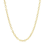 2.5mm 14k Yellow Gold Pendant Chain with Textured Links - Premium Chains - Just $425.99! Shop now at Pulse Designer Fashion