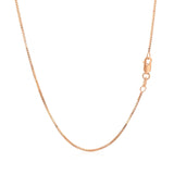 14k Rose Gold Classic Box Chain 0.8mm - Premium Chains - Just $313.99! Shop now at Pulse Designer Fashion