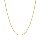 14k Yellow Gold Diamond Cut Cable Link Chain 1.4mm - Premium Chains - Just $327.99! Shop now at Pulse Designer Fashion