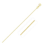 10k Yellow Gold Classic Box Chain 0.6mm - Premium Chains - Just $111.99! Shop now at Pulse Designer Fashion