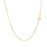 10k Yellow Gold Classic Box Chain 0.6mm - Premium Chains - Just $111.99! Shop now at Pulse Designer Fashion